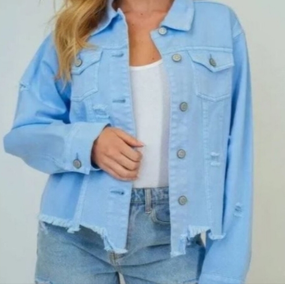 New! White Birch Black label Trucker Jacket Lavender Purple 1X - Picture 13 of 14